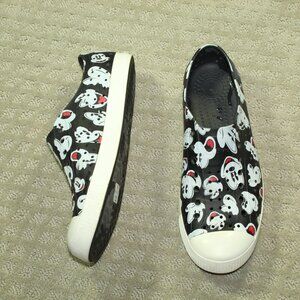 Native Unisex Black Disney Parks Mickey Mouse Rubber W Sz11 M Sz9 Slip On Shoes